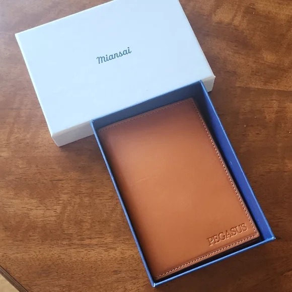 Miansai Brown Leather Card Holder - Picture 3 of 3